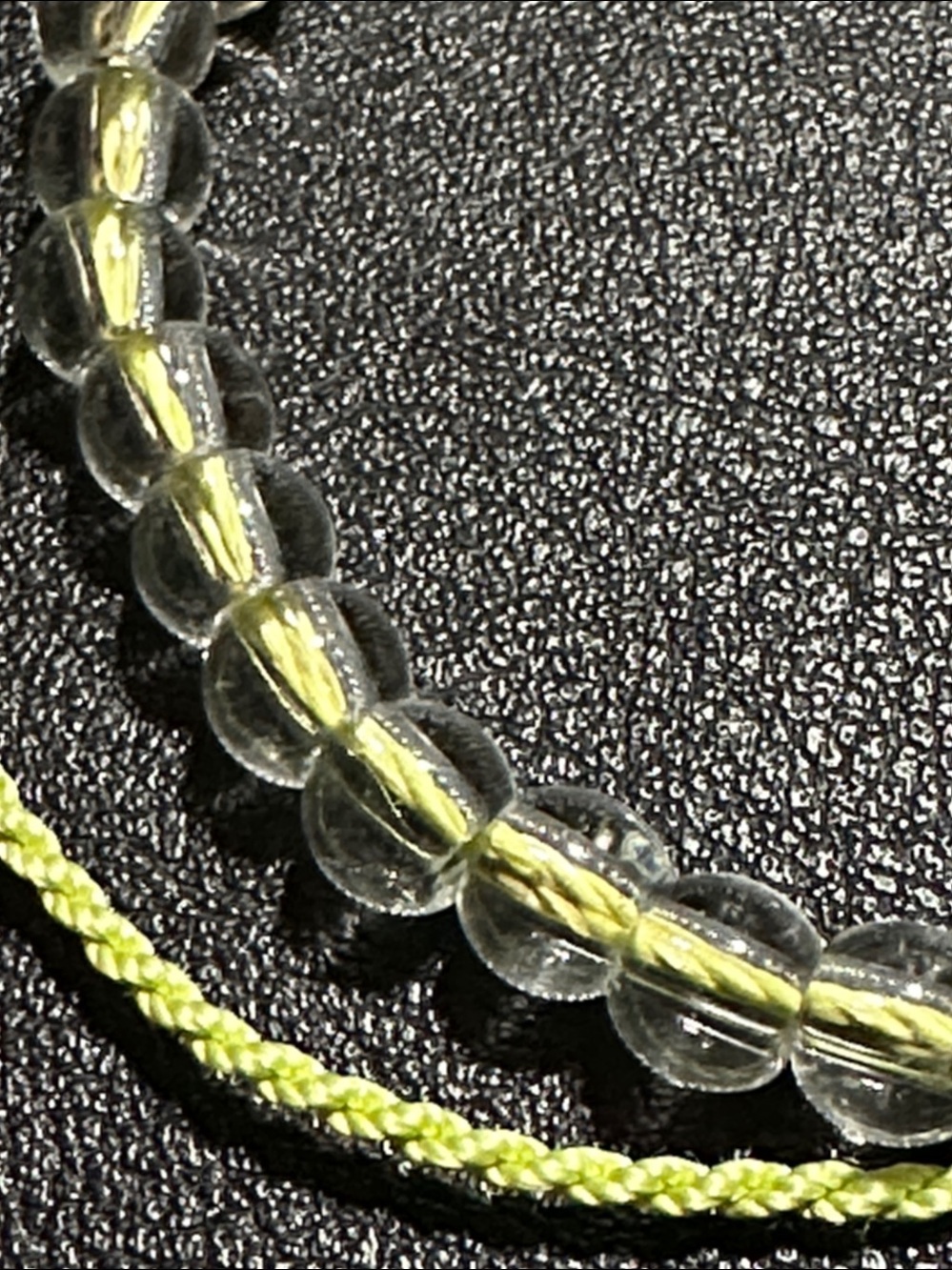 4Ocean Clear 6.4mm Glass Beaded Adjustable Bracelet - Picture 3 of 10